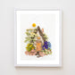 "Summer House" Flower Print