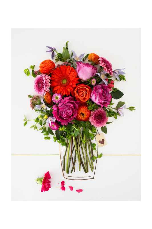 "Xoxo" Flower Print
